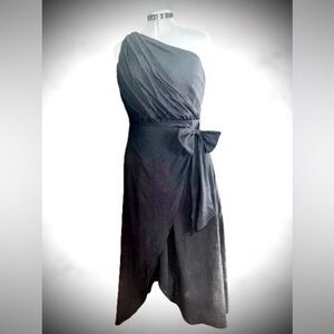 NWT, Lillusory one-shoulder cotton dress, sz Lg